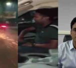 ghaziabad car dragged bike