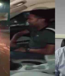 ghaziabad car dragged bike