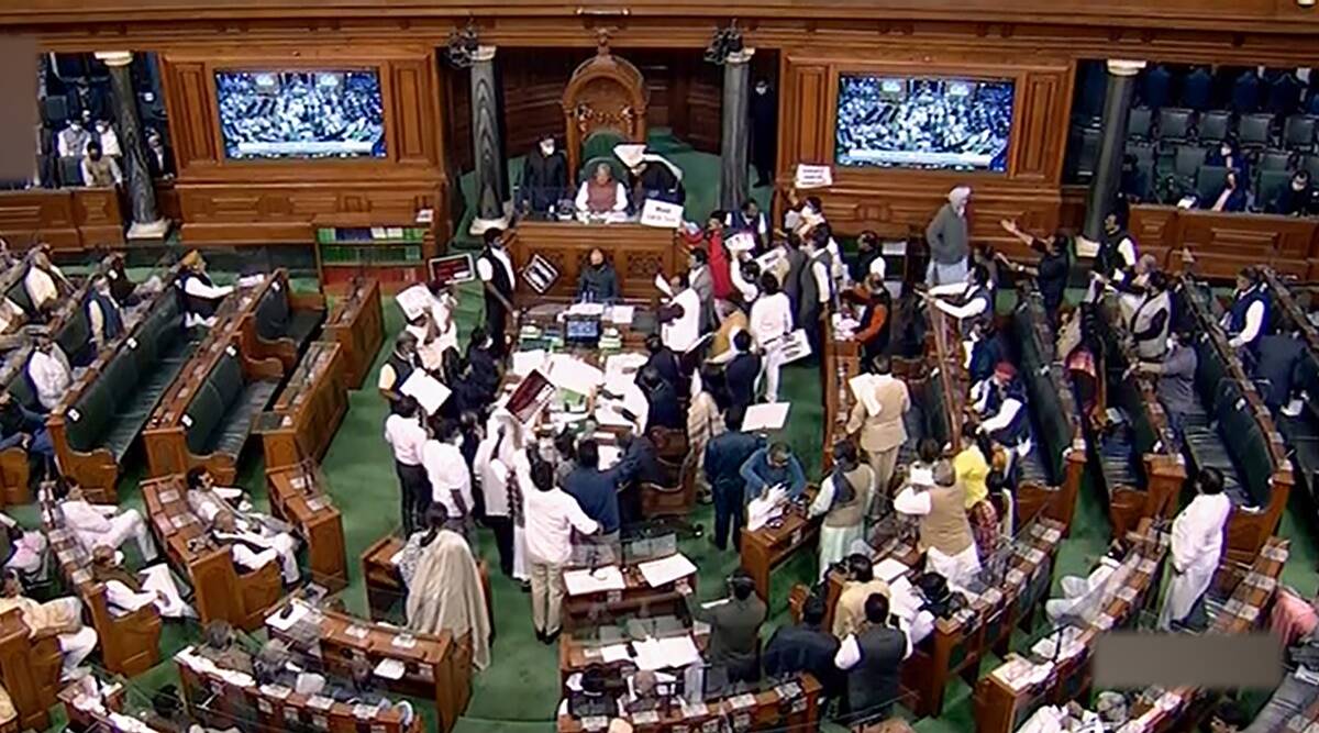 JPC की मांग को लेकर संसद में हंगामा जारी, दो बजे तक सदन स्थगित